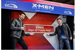 ロンドンにX-MENの痛列車?!　X-MENトレイン初披露に　ヒュー・ジャックマンもびっくり 画像