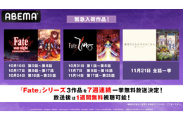 「Fate」シリーズを7週連続一挙放送！ 「Fate [UBW]」「Fate/Zero」「衛宮さんちの今日のごはん」 画像