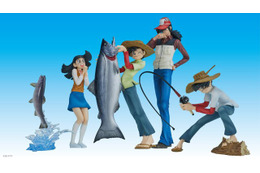 名作漫画「釣りキチ三平」より、「三平」「魚紳」「ユリッペ」が立体化！デジタル印刷技術により魚の色味まで超リアル 画像