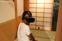 三日月宗近に「戻ったぞ」と言われる幸福をVRで体験　DMM GAMESブース【TGS2016】 画像