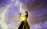 「Fate」のエクスカリバーをリアル世界で再現！ 斬撃に合わせて追従するプロジェクションマッピング 画像