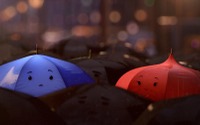 雨の日の傘の恋？短編アニメ「ブルー・アンブレラ」　モンスターズ・ユニバーシティ同時上映 画像