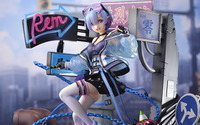 「リゼロ」エミリア＆レム＆ラム、ネオンシティに舞い降りた“Neon City Ver.”フィギュアの新カットを公開！ 画像