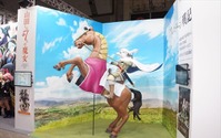 実物大アルスラーン騎馬立像が電通ブースに登場 人気作品のコスプレフォトスポットも@AnimeJapan2015 画像
