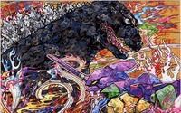 「ゴジラ対エヴァンゲリオン」を村上隆が描く　コラボビジュアル第3弾公開 画像