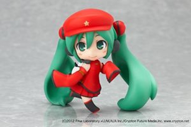 赤い人民服姿の“ねんどろいどぷち　初音ミク”