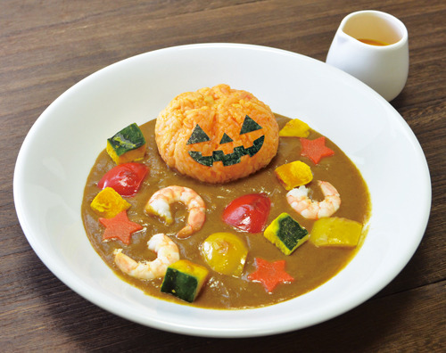 Yo pumpkin head curry（ディナータイム限定／950円）(C) SUNRISE (C) SUNRISE・BONES・BANDAI VISUAL