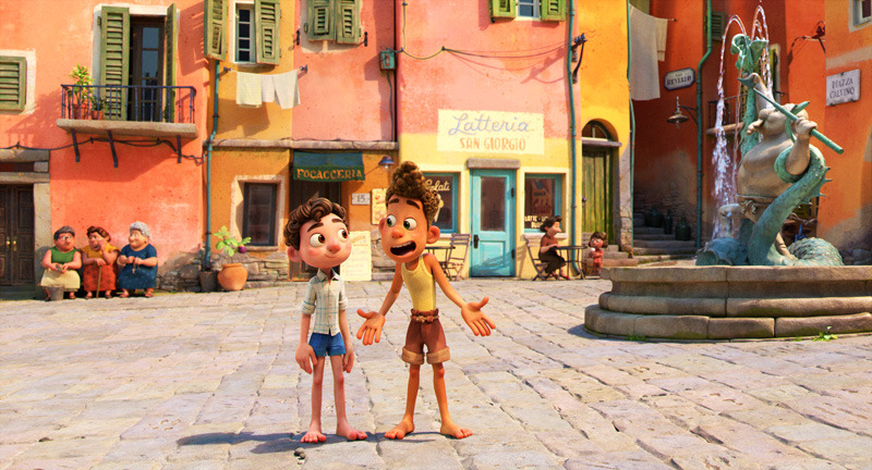 『あの夏のルカ』ルカとアルベルト（C）2021 Disney/Pixar. All Rights Reserved.