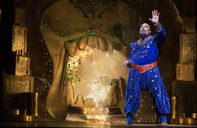 James Monroe Iglehart as Genie in ALADDIN.Photo by Cylla von Tiedemann(C)Disney