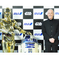 アンソニー・ダニエルズ／C-3POのデザインを模したANAのジェット機のお披露目式