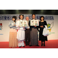 （左から）下田麻美さん、鳥取県知事・平井伸治さん、ちばてつやさん、高知県知事・尾崎正直さん、島本須美さん