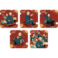 「15th Anniversary 赤髪の白雪姫コラボレーションカフェ」オリジナル特典コースター5種　(C)あきづき空太／白泉社