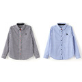 ギンガムチェックシャツ 7,800円+Taxカラー：渚カヲルモデル（左）、碇シンジモデル（右）
