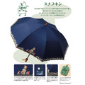 「ムーミン＜やすらぎの木陰＞晴雨兼用折りたたみ傘」スナフキン 16,280円（税込）（C）Moomin Characters TM