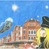 「メガロポリス東京ステーション」原画2,700,000円版画（限定200点）129,600円、30×43ｃｍ