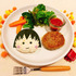 「ちびまる子ちゃん　×　TOWER RECORDS CAFE」まるちゃんのハンバーグプレート：1,500円（C）さくらプロダクション/日本アニメーション