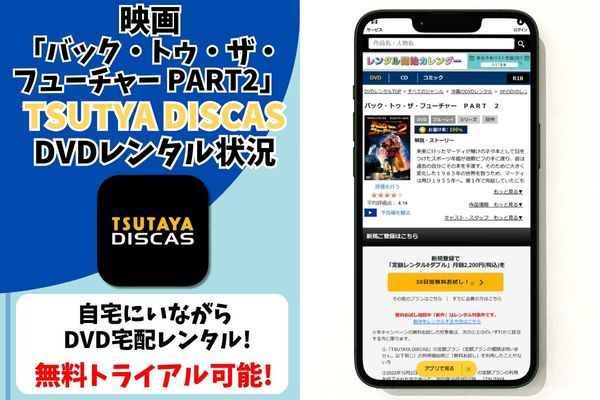 バック・トゥ・ザ・フューチャー PART2 tsutaya レンタル