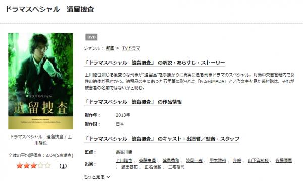 ドラマ「遺留捜査スペシャル」の動画を無料視聴できる配信サイトまとめ | アニメ！アニメ！VOD比較