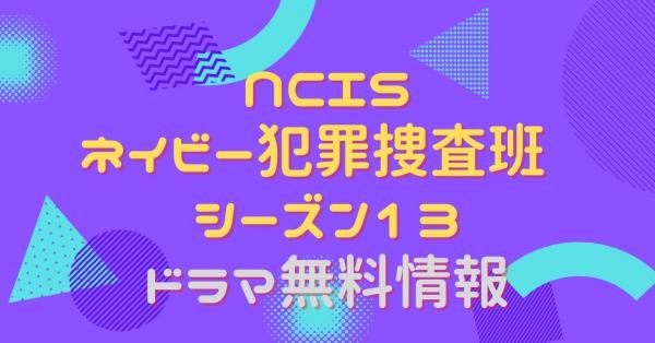 NCIS ネイビー犯罪捜査班 シーズン13　配信