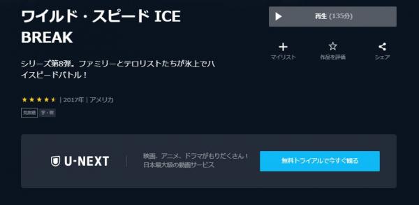 ワイルド・スピード ICE BREAK unext