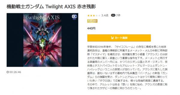 機動戦士ガンダム Twilight AXIS 赤き残影 music.jp