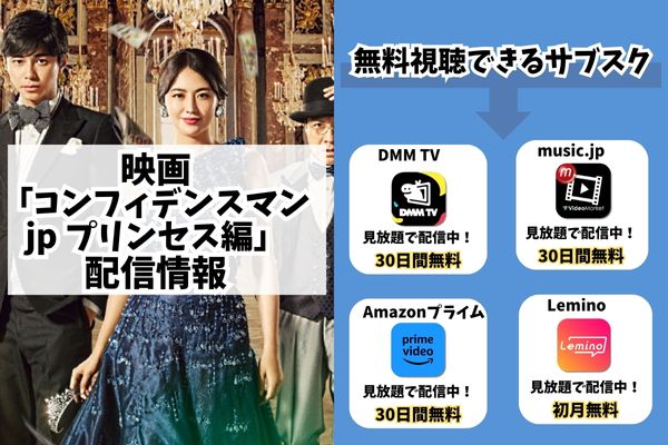 映画｜コンフィデンスマンJP プリンセス編の動画をフルで無料視聴できる配信サイトはここ！ | アニメ！アニメ！VOD比較