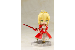 「Fate/EXTRA Last Encore」セイバー、真紅ドレスも緻密再現！デフォルメ可動フィギュア化 画像