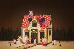 「シルバニアファミリー」あの“赤い屋根のお家”をチョコレートだけで徹底再現！ レシピが公開 画像