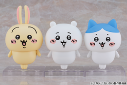 「ちいかわ」ちいかわ、ハチワレ、うさぎが“ねんどろいど”に登場！ 豊富な表情パーツ、さすまた、ポシェット、カメラなど付属 画像