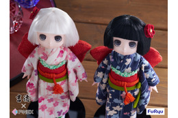 「鬼灯の冷徹」双子の座敷童・一子＆二子が“日本人形フィギュア”に♪ 伝統的な市松人形の技法を用い、200体限定製作