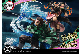 20万円超え！「鬼滅の刃」炭治郎＆禰豆子、兄妹の戦いを立体化！ 血鬼術“爆血”、水の呼吸“生生流転”の龍も表現 画像