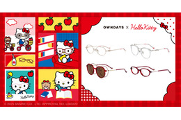 ハローキティの愛らしさが目元に☆ リボンや耳をモチーフにしたアイウェア登場！Y2Kテイストも楽しめる♪ 画像