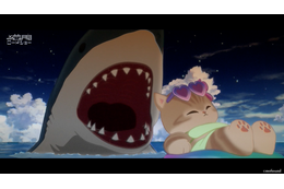 アニメ「mofusand」サメスーツを着た茶トラの猫サメにゃんが過ごすほっこりゆるゆる系猫アニメ―第1話場面カット