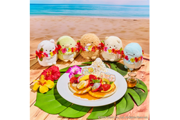 「すみっコぐらし」気分はハワイ♪ しろくま、とんかつたちがリゾート風衣装で大集合！「アロハテーブル」コラボ展開☆