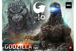 この迫力…この大きさ…怖すぎる…！「ゴジラ-1.0」海を割り進撃する巨大怪獣ゴジラが全長約91cmの巨大胸像になって登場