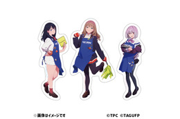「グリッドマンユニバース」六花＆夢芽＆アカネがヴィレヴァン店員に…！描き下ろしのエプロン姿がアクキーやタペストリーなどグッズに♪