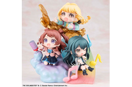 「学園アイドルマスター」花海咲季、月村手毬、藤田ことねの3人が集まったデフォルメフィギュア登場！描き下ろしクリアカードも付属