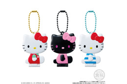 ハローキティの制服ギャルや日焼けBODYがキュート♪ 真っ黒な姿も!? 全13変化が楽しめるミラー付きグミが発売