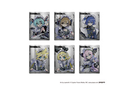 ミク、リンレンらがサイバーメイドに！「ピアプロキャラクターズ」描き下ろしイラストを使用したキラキラグッズ登場