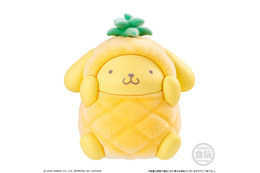 ポムポムプリン×パイナップル、シナモン×レモン…サンリオキャラクターがカラフルなフルーツに!? キュートなふわもこフィギュアが新登場