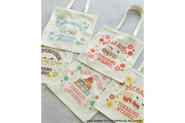 可愛いが渋滞♪「サンリオ」×「となりのにゃんこ」コラボアイテム登場！Tシャツ、トートバッグにしっぽ付きアクキーまで