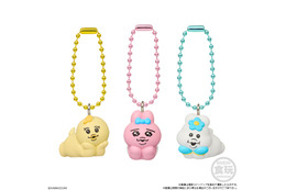 おぱんちゅうさぎ×んぽちゃむのマスコットが可愛い♪ 寝そべり、日焼けなど全9種がラインナップ