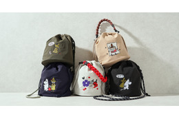 ムーミン、リトルミイ、スナフキンの大人かわいい巾着バッグ登場！世界観を刺繍で表現☆