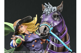 ピザ・モッツァレラ♪「ジョジョ」ジャイロ・ツェペリ＆愛馬ヴァルキリーが大型スタチュー化☆ 全高約31センチ！