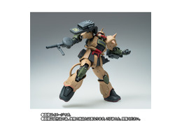 アフリカ戦線を支えた局地戦用MS「ザク・デザートタイプ」のフィギュアが2次抽選受付中！  頭部のモノアイは回転ギミックを搭載
