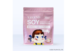 ペコちゃんと一緒に筋トレ！ 不二家「ミルキー」と同じ練乳を使用！「be LEGEND」コラボプロテイン最新作「ミルキー風味」登場