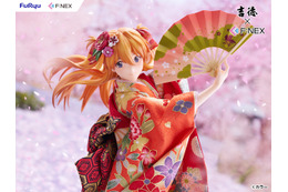 「エヴァ」アスカ、着物で華やかなに舞う♪1/4スケールの日本人形フィギュアが登場