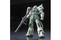 “ええい！よくもジーンを！”「RG 1/144 MS-06F 量産型ザク」が抽選販売中！ アドヴァンスドMSジョイント採用で、隊長機用アンテナ2種と一般兵用頭部が付属！