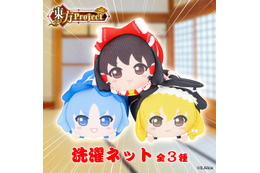 「東方Project」霊夢、魔理沙、チルノが洗濯ネットになっちゃった♪ 洗濯機の中でぐるぐる回転し続ける姿を思わず眺めたくなっちゃう!?