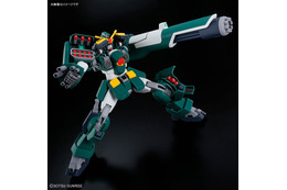 「機動新世紀ガンダムX」より「ガンダムレオパルド」のHGガンプラが抽選販売受付中！ インナーアームガトリングの変形と、左腕との合体・収納ギミックが再現